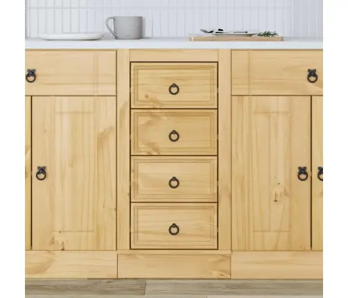 Plakans Ar Atvilktni Medus 40 X 46 X 81,5 Cm Ciets Priedes Koks Vidaxl