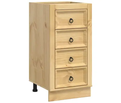 Plakans Ar Atvilktni Medus 40 X 46 X 81,5 Cm Ciets Priedes Koks Vidaxl