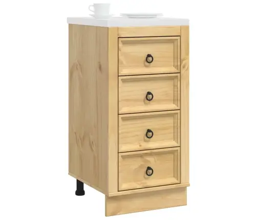 Plakans Ar Atvilktni Medus 40 X 46 X 81,5 Cm Ciets Priedes Koks Vidaxl