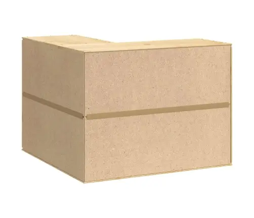 Plakans Ar Plauktu Medus 80 X 80 X 60 Cm Ciets Priedes Koks Vidaxl