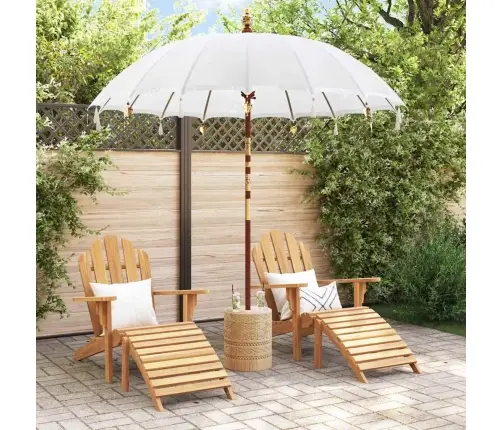 Baliešu Lietussargs Krēmkrāsa (210-220) X 260 Cm Vidaxl