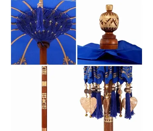 Balilaste Parasiil Sinine 95 X 95 X 260 Cm Puuvill