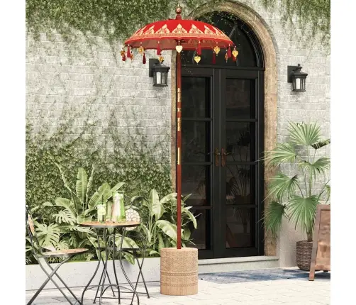 Baliešu Lietussargs Sarkana (90-100) X 260 Cm Vidaxl