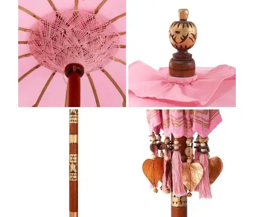 Baliešu Lietussargs Rozā (90-100) X 260 Cm Vidaxl