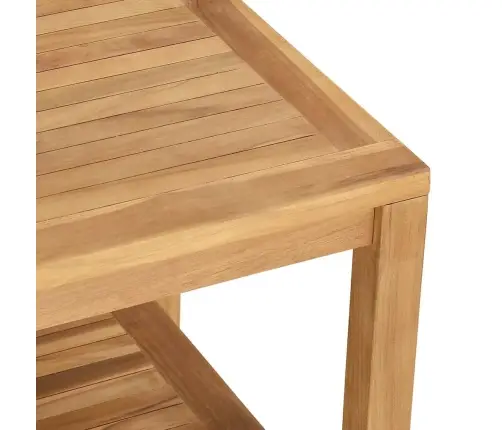 Kavos Staliukas Ruda 60 X 60 X 45 Cm Tikmedžio Masyvas