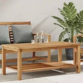 Kafijas Galdiņš Brūna 110 X 55 X 45 Cm Masīvs Tīkkoks Vidaxl