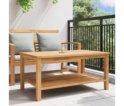 Kafijas Galdiņš Brūna 110 X 55 X 45 Cm Masīvs Tīkkoks Vidaxl