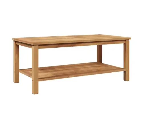 Kafijas Galdiņš Brūna 110 X 55 X 45 Cm Masīvs Tīkkoks Vidaxl