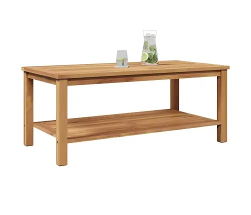 Kafijas Galdiņš Brūna 110 X 55 X 45 Cm Masīvs Tīkkoks Vidaxl
