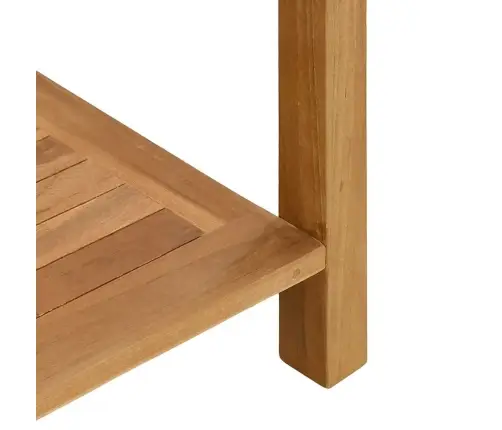 Konsoles Galds Brūna 85 X 35 X 75 Cm Masīvs Tīkkoks Vidaxl