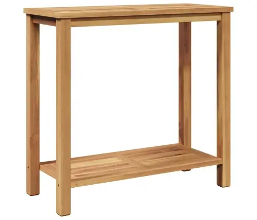 Konsoles Galds Brūna 85 X 35 X 75 Cm Masīvs Tīkkoks Vidaxl