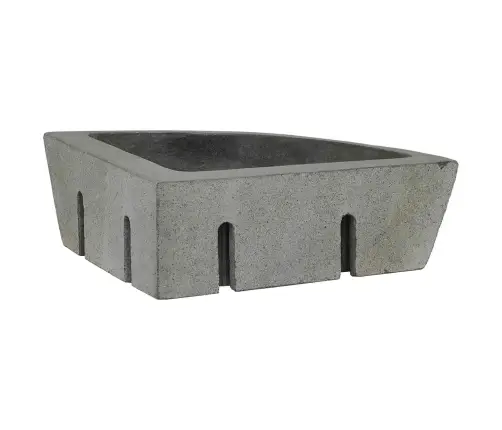 Kriauklė Pilka (30-37) X (30-37) X 12 Cm Upės Akmuo