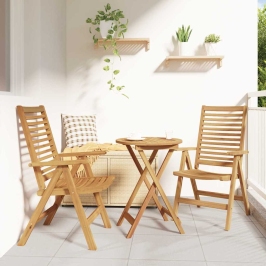Dārza Krēsli 2 Pcs Brūna 52 X 64.5 X 108 Cm Akācijas Masīvkoks Vidaxl