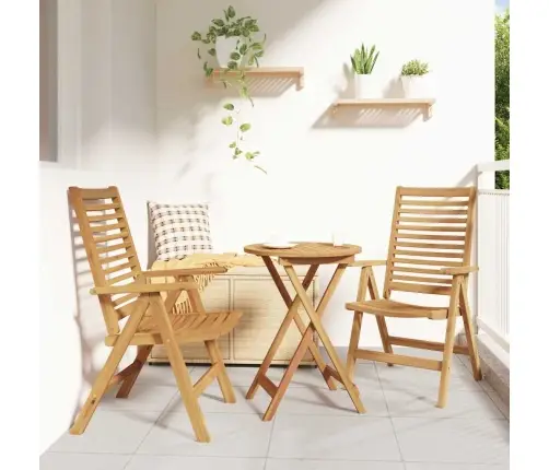 Dārza Krēsli 2 Pcs Brūna 52 X 64.5 X 108 Cm Akācijas Masīvkoks Vidaxl