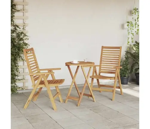 Dārza Krēsli 2 Pcs Brūna 52 X 64.5 X 108 Cm Akācijas Masīvkoks Vidaxl