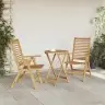 Dārza Krēsli 2 Pcs Brūna 52 X 64.5 X 108 Cm Akācijas Masīvkoks Vidaxl