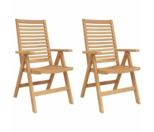 Dārza Krēsli 2 Pcs Brūna 52 X 64.5 X 108 Cm Akācijas Masīvkoks Vidaxl
