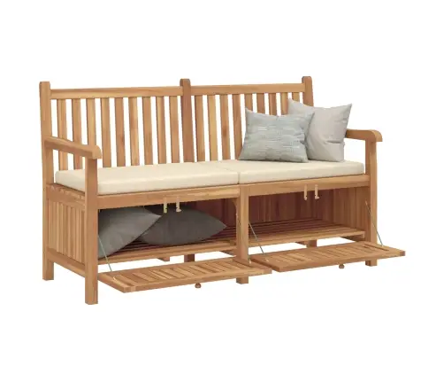 Suoliukas Su Saugykla Ruda 150 X 60 X 90 Cm Kieto Teka Medžio