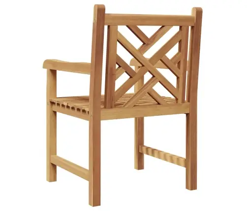 Sodo Kėdės 2 Pcs Ruda 58 X 60 X 90 Cm Tikmedžio Masyvas