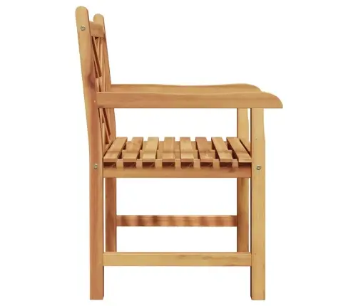 Sodo Kėdės 2 Pcs Ruda 58 X 60 X 90 Cm Tikmedžio Masyvas