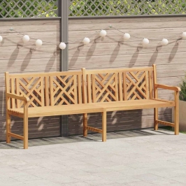 Dārza Sols Brūna 228 X 60 X 90 Cm Masīvs Tīkkoks Vidaxl