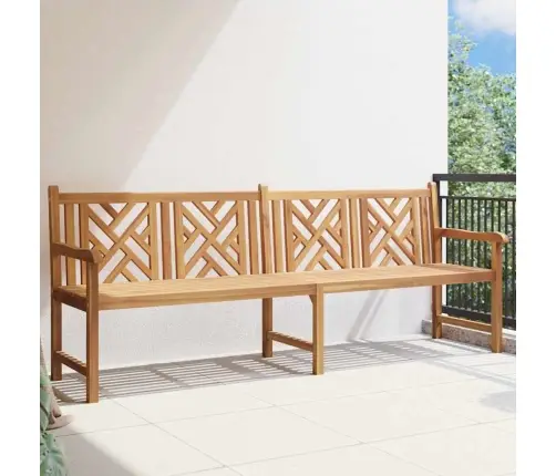 Dārza Sols Brūna 228 X 60 X 90 Cm Masīvs Tīkkoks Vidaxl