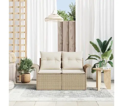 Aia Diivan Padjaga Beež 141 X 62 X 69Cm Polürotang