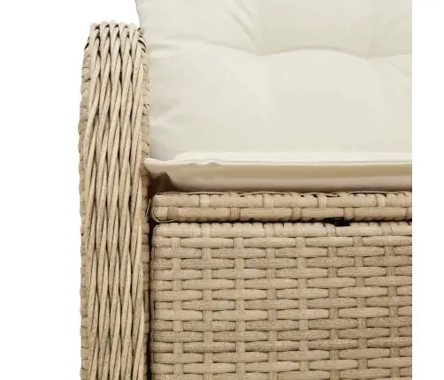 Dārza Dīvāns Ar Spilvenu Bēša 121 X 62 X 69Cm Poliratāns Vidaxl Dārza Dīvāns Ar Spilvenu Bēša 121 X 62 X 69Cm Poliratāns Vidaxl