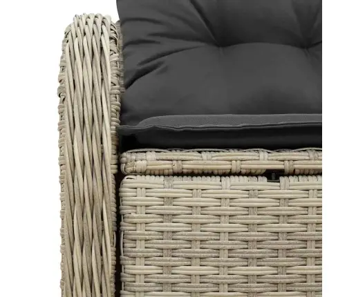 Dārza Dīvāns Gaiši Pelēks 121 X 62 X 69Cm Poliratāns Vidaxl Dārza Dīvāns Gaiši Pelēks 121 X 62 X 69Cm Poliratāns Vidaxl