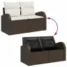 Sodo Sofa Su Pagalve Ruda 124 X 62 X 69Cm Poliratanas