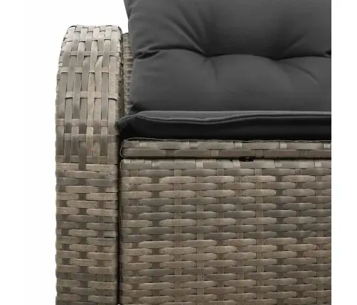 Dārza Dīvāns Ar Spilvenu Pelēka 124 X 62 X 69Cm Poliratāns Vidaxl Dārza Dīvāns Ar Spilvenu Pelēka 124 X 62 X 69Cm Poliratāns Vidaxl