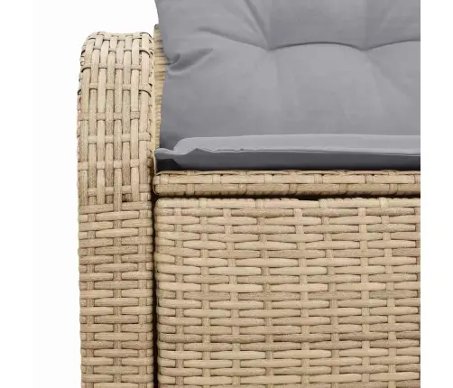 Sodo Sofa Su Pagalve Smėlio 124 X 62 X 69Cm Poliratanas