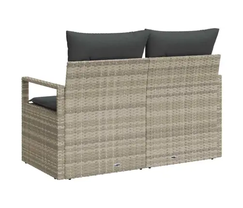 Dārza Dīvāns Ar Spilvenu Pelēka 120 X 62 X 69Cm Poliratāns Vidaxl Dārza Dīvāns Ar Spilvenu Pelēka 120 X 62 X 69Cm Poliratāns Vidaxl