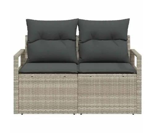 Dārza Dīvāns Ar Spilvenu Pelēka 120 X 62 X 69Cm Poliratāns Vidaxl Dārza Dīvāns Ar Spilvenu Pelēka 120 X 62 X 69Cm Poliratāns Vidaxl