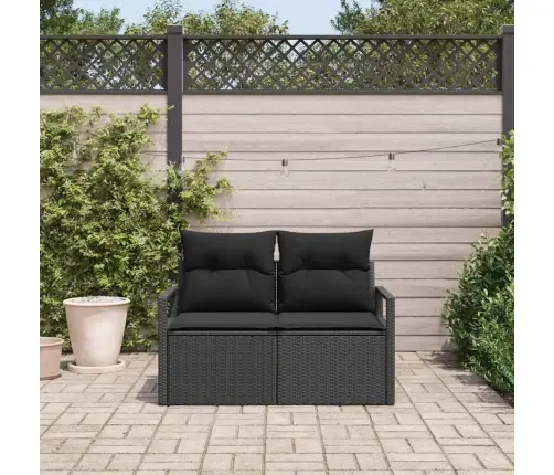 Aia Diivan Must 120 X 62 X 69Cm Polürotang