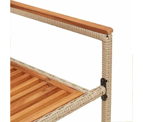 Saliekamie Dārza Krēsli - 2 Gabali Bēšā Polietilēna Rotangpalmas. Vidaxl