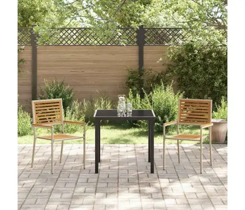 Saliekamie Dārza Krēsli - 2 Gabali Bēšā Polietilēna Rotangpalmas. Vidaxl