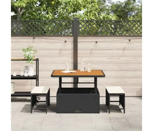 Aia Söögilaudade Komplekt Must Polürotang