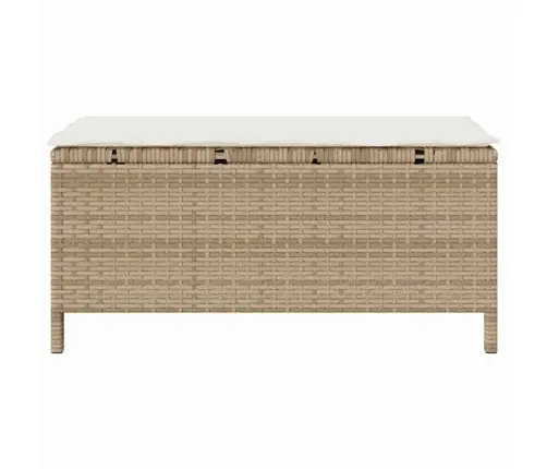 3 Daļu Dārza Galds Ar Spilveniem Bēšs Polietilēna Rotangpalma Akācija Vidaxl