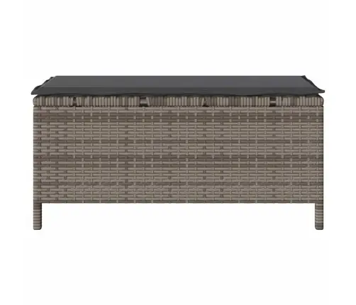 Sodo Valgomojo Komplektas Pilka Poli Ratanas