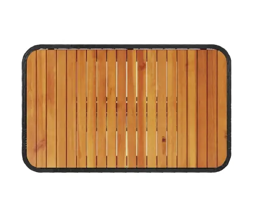 Sodo Valgomojo Komplektas Juoda Poliratanas