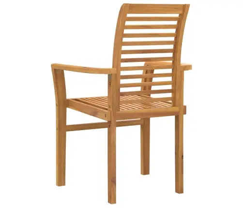 Saliekams Dārza Krēsls 4 Gab. Ciets Koks Tīkkoks Vidaxl