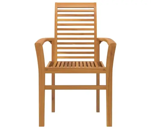 Saliekams Dārza Krēsls 4 Gab. Ciets Koks Tīkkoks Vidaxl