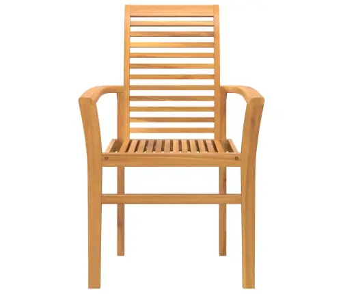 Saliekams Dārza Krēsls 4 Gab. Ciets Koks Tīkkoks Vidaxl