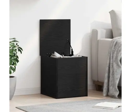 Saugojimo Dėžė Juodas Ąžuolas 40 X 42 X 46 Cm Apdirbta Mediena