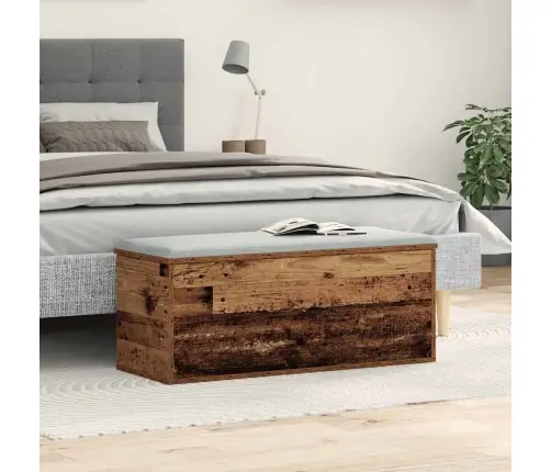 Saugojimo Dėžė Senovinis Medis 90 X 35 X 35 Cm Apdirbta Mediena