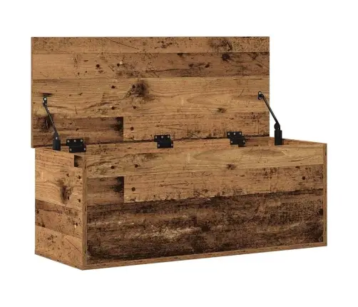 Saugojimo Dėžė Senovinis Medis 90 X 35 X 35 Cm Apdirbta Mediena