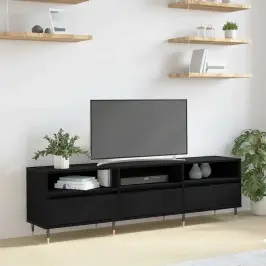 Televizora Skapīša Melns Ozols 150 X 30 X 44.5 Cm Vidaxl
