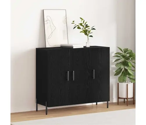 Kõide Must Tamm 90 X 34 X 80 Cm Tehispuit