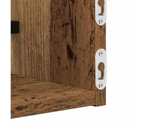 Sienas Plaukti 2 Gabali Vecs Koks 60X16X14 Cm Inženierētā Koksne Vidaxl